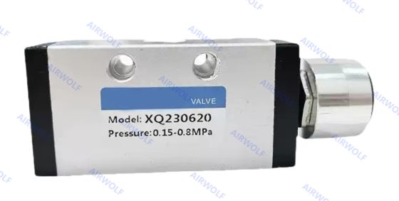 XQ Series Aluminum Pneumatic Manual Valve with 0-1.0MPa Operating Pressure and -10~+60 ℃ Working Temperature for 1/8" Port Size