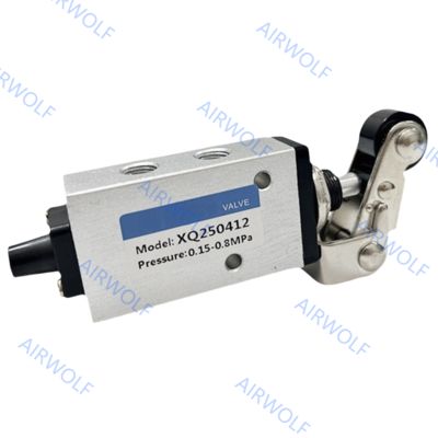 XQ Series Aluminum Pneumatic Mechanical Valve with 3/2 Way and 5/2 Way Positions for Dry Compressed Air Directional Control