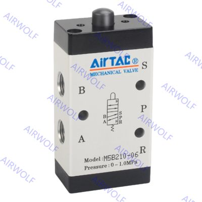 AIRTAC M5 Series 5/2 way Pneumatic Mechanical Control Valve 1/8", 1/4" with 0~1.0MPa Operating Pressure –20~+70℃ Working Temperature Range and Directional Control Function