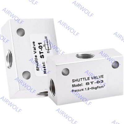 ST-01, ST-02, ST-03, ST-04, ST-06, ST-08 ST Series one-way Shuttle Valve 1/8", 1/4", 3/8", 1/2", 3/4", 1"
