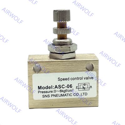 Sunrise ASC-06, ASC-08, ASC-10, ASC-15 ASC Series One-way Speed Control Valve 1/8", 1/4", 3/8", 1/2"