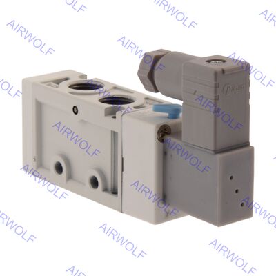 Mindman MVSC1-220-4E1 MVSC1-220-4E2 MVSC1-220-4E2C, P, R 5/3 way  5/2 way Solenoid Valve 1/8", 1/4"