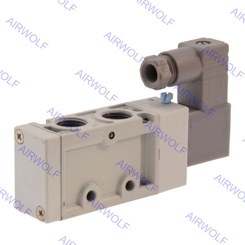 Mindman MVSC1-220-4E1 MVSC1-220-4E2 MVSC1-220-4E2C, P, R 5/3 way  5/2 way Solenoid Valve 1/8", 1/4"