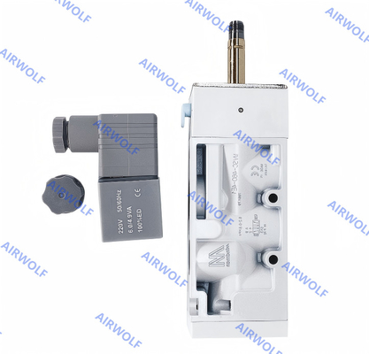 Pojedyncza podwójna cewka MVSC-460-4E1 MVSC-460-4E2 1/2 Mindman 5/2-drogowy 0.2-0.8Mpa Aluminium DC24V AC220V AC110V DC12V Zawór elektromagnetyczny
